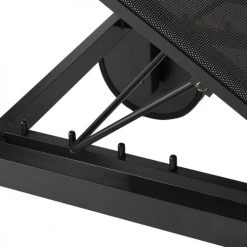 Maisons Du Monde Bains De Soleil Et Chaises Longues Bain De Soleil En Toile Plastifiée Gris Anthracite -Fauteuils de jardin Soldes Boutique bain de soleil en toile plastifiee gris anthracite 1000 11 18 155408 4