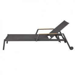 Maisons Du Monde Bains De Soleil Et Chaises Longues Bain De Soleil En Toile Plastifiée Gris Anthracite Et Bois De Teck Massif à Roulettes 9 Maisons Du Monde Bains De Soleil Et Chaises Longues Bain De Soleil En Toile Plastifiée Gris Anthracite Et Bois De Teck Massif à Roulettes -Fauteuils de jardin Soldes Boutique bain de soleil en toile plastifiee gris anthracite et bois de teck massif a roulettes 1000 9 20 218714 3