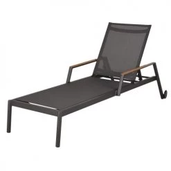 Maisons Du Monde Bains De Soleil Et Chaises Longues Bain De Soleil En Toile Plastifiée Gris Anthracite Et Bois De Teck Massif à Roulettes 11 Maisons Du Monde Bains De Soleil Et Chaises Longues Bain De Soleil En Toile Plastifiée Gris Anthracite Et Bois De Teck Massif à Roulettes -Fauteuils de jardin Soldes Boutique bain de soleil en toile plastifiee gris anthracite et bois de teck massif a roulettes 1000 9 20 218714 5