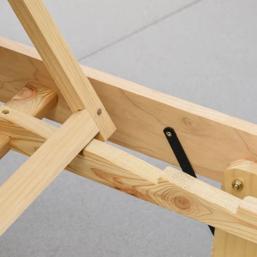 Outsunny Bains De Soleil Et Chaises Longues Bain De Soleil Inclinable Avec Matelas Rembourré Sapin Polyester Beige 7 Outsunny Bains De Soleil Et Chaises Longues Bain De Soleil Inclinable Avec Matelas Rembourré Sapin Polyester Beige – Image 5