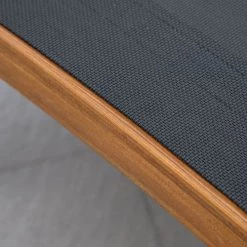 Outsunny Bains De Soleil Et Chaises Longues Bain De Soleil Inclinable Style Tropical Pin Textilène Noir -Fauteuils de jardin Soldes Boutique bain de soleil inclinable style tropical pin textilene noir 3