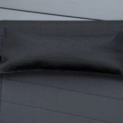 Outsunny Bains De Soleil Et Chaises Longues Bain De Soleil Inclinable Style Tropical Pin Textilène Noir -Fauteuils de jardin Soldes Boutique bain de soleil inclinable style tropical pin textilene noir 4