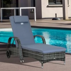 Outsunny Bains De Soleil Et Chaises Longues Bain De Soleil Inclinaison Réglable Matelas Accoudoirs Résine Gris 11 Outsunny Bains De Soleil Et Chaises Longues Bain De Soleil Inclinaison Réglable Matelas Accoudoirs Résine Gris -Fauteuils de jardin Soldes Boutique bain de soleil inclinaison reglable matelas accoudoirs resine gris 3