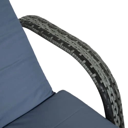 Outsunny Bains De Soleil Et Chaises Longues Bain De Soleil Inclinaison Réglable Matelas Accoudoirs Résine Gris 7 Outsunny Bains De Soleil Et Chaises Longues Bain De Soleil Inclinaison Réglable Matelas Accoudoirs Résine Gris – Image 5