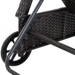 Outsunny Bains De Soleil Et Chaises Longues Bain De Soleil Inclinaison Réglable Matelas Résine Brun Foncé -Fauteuils de jardin Soldes Boutique bain de soleil inclinaison reglable matelas resine brun fonce 4