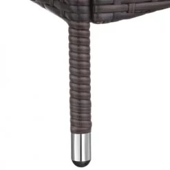 Tectake Bains De Soleil Et Chaises Longues Bain De Soleil Métal 6 Positions Avec Roulettes Noir/marron -Fauteuils de jardin Soldes Boutique bain de soleil metal 6 positions avec roulettes noir marron 4