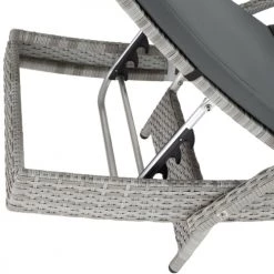 Tectake Bains De Soleil Et Chaises Longues Bain De Soleil OCEANE 5 Positions Cadre En Aluminium Gris Clair -Fauteuils de jardin Soldes Boutique bain de soleil oceane 5 positions cadre en aluminium gris clair 4