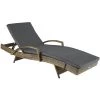 Tectake Bains De Soleil Et Chaises Longues Bain De Soleil OCEANE 5 Positions Cadre En Aluminium Marron Naturel -Fauteuils de jardin Soldes Boutique bain de soleil oceane 5 positions cadre en aluminium marron naturel