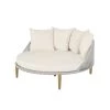 Maisons Du Monde Bains De Soleil Et Chaises Longues Bain De Soleil Rond En Corde Tressée Grise Et Toile Blanche -Fauteuils de jardin Soldes Boutique bain de soleil rond en corde tressee grise et toile blanche 1000 9 22 198790 2