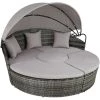 Tectake Bains De Soleil Et Chaises Longues Bain De Soleil Rond Modulable SANTORIN Gris 1 Tectake Bains De Soleil Et Chaises Longues Bain De Soleil Rond Modulable SANTORIN Gris -Fauteuils de jardin Soldes Boutique bain de soleil rond modulable santorin gris