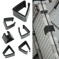 Tectake Bains De Soleil Et Chaises Longues Bain De Soleil Rond Modulable SANTORIN Gris Clair -Fauteuils de jardin Soldes Boutique bain de soleil rond modulable santorin gris clair 3