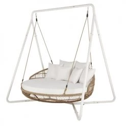 Maisons Du Monde Bains De Soleil Et Chaises Longues Bain De Soleil Suspendu Double En Résine Tressée Imitation Rotin Et Coussins Blancs 9 Maisons Du Monde Bains De Soleil Et Chaises Longues Bain De Soleil Suspendu Double En Résine Tressée Imitation Rotin Et Coussins Blancs -Fauteuils de jardin Soldes Boutique bain de soleil suspendu double en resine tressee imitation rotin et coussins blancs 1000 10 4 208940 2