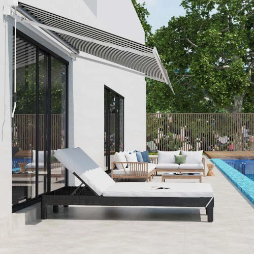 Outsunny Bains De Soleil Et Chaises Longues Bain De Soleil Transat 2 Places Grand Confort Matelas Inclus 6 Outsunny Bains De Soleil Et Chaises Longues Bain De Soleil Transat 2 Places Grand Confort Matelas Inclus – Image 4