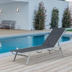 Outsunny Bains De Soleil Et Chaises Longues Bain De Soleil Transat Design Dossier Inclinable Multi-positions -Fauteuils de jardin Soldes Boutique bain de soleil transat design dossier inclinable multi positions 1