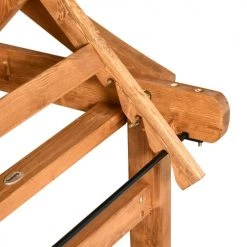 Outsunny Bains De Soleil Et Chaises Longues Bain De Soleil Transat Réglable Style Colonial Pin Textilène Marron -Fauteuils de jardin Soldes Boutique bain de soleil transat reglable style colonial pin textilene marron 3