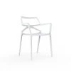 Vondom Chaises De Jardin Chaise Avec Accoudoirs Blanche