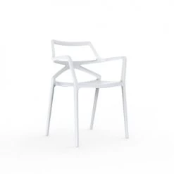 Vondom Chaises De Jardin Chaise Avec Accoudoirs Blanche