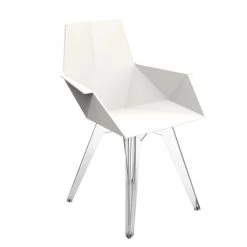 Vondom Chaises De Jardin Chaise Avec Accoudoirs Plastique Blanc 57x80x50 Cm