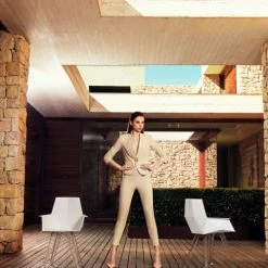 Vondom Chaises De Jardin Chaise Avec Accoudoirs Plastique Blanc 57x80x50 Cm -Fauteuils de jardin Soldes Boutique chaise avec accoudoirs plastique blanc 57x80x50 cm 3