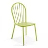 Oviala Chaises De Jardin Chaise Bistrot En Métal Vert -Fauteuils de jardin Soldes Boutique chaise bistrot en metal vert