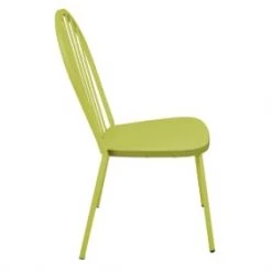 Oviala Chaises De Jardin Chaise Bistrot En Métal Vert -Fauteuils de jardin Soldes Boutique chaise bistrot en metal vert 3