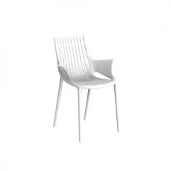 Vondom Chaises De Jardin Chaise Blanche Avec Accoudoirs