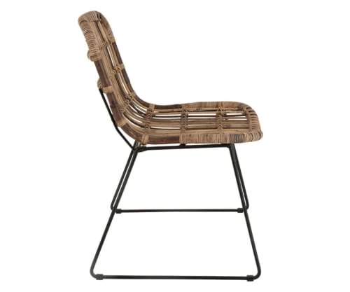 Meubles & Design Chaises De Jardin Chaise Bohème Intérieur Extérieur En Teck Et Métal 6 Meubles & Design Chaises De Jardin Chaise Bohème Intérieur Extérieur En Teck Et Métal – Image 4