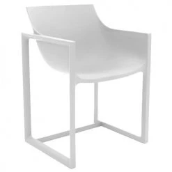 Vondom Chaises De Jardin Chaise D'extérieur Blanche Avec Accoudoirs