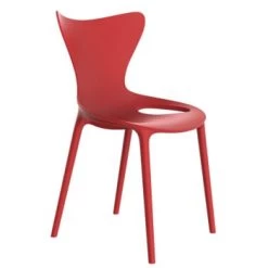 Vondom Chaises De Jardin Chaise D'extérieur Empilable Verte -Fauteuils de jardin Soldes Boutique chaise d exterieur empilable rouge 3