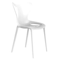Vondom Chaises De Jardin Chaise D'extérieur Laquée Noire -Fauteuils de jardin Soldes Boutique chaise d exterieur laquee blanche 1