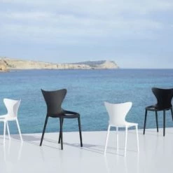 Vondom Chaises De Jardin Chaise D'extérieur Laquée Noire -Fauteuils de jardin Soldes Boutique chaise d exterieur laquee noire 2