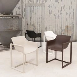 Vondom Chaises De Jardin Chaise D'extérieur Marron Avec Accoudoirs -Fauteuils de jardin Soldes Boutique chaise d exterieur marron avec accoudoirs 5