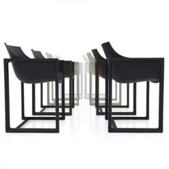 Vondom Chaises De Jardin Chaise D'extérieur Noire Avec Accoudoirs -Fauteuils de jardin Soldes Boutique chaise d exterieur noire avec accoudoirs 3