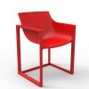 Vondom Chaises De Jardin Chaise D'extérieur Rouge Avec Accoudoirs -Fauteuils de jardin Soldes Boutique chaise d exterieur rouge avec accoudoirs