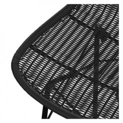 Rendez Vous Déco Chaises De Jardin Chaise De Bar 76 Cm En Résine Tressée Noire (lot De 2) -Fauteuils de jardin Soldes Boutique chaise de bar 76 cm en resine tressee noire lot de 2 11