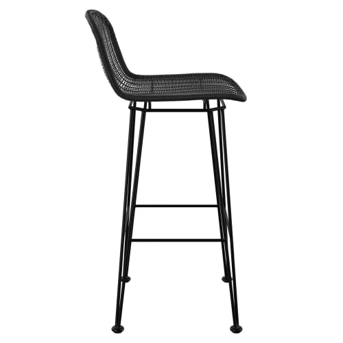 Rendez Vous Déco Chaises De Jardin Chaise De Bar 76 Cm En Résine Tressée Noire (lot De 2) 6 Rendez Vous Déco Chaises De Jardin Chaise De Bar 76 Cm En Résine Tressée Noire (lot De 2) – Image 4