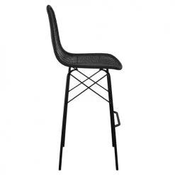 Rendez Vous Déco Chaises De Jardin Chaise De Bar 76 Cm En Résine Tressée Noire (lot De 2) -Fauteuils de jardin Soldes Boutique chaise de bar 76 cm en resine tressee noire lot de 2 9
