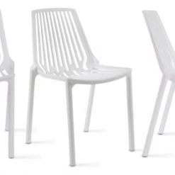 Oviala Chaises De Jardin Chaise De Jardin Ajourée En Plastique Blanc -Fauteuils de jardin Soldes Boutique chaise de jardin ajouree en plastique blanc 4