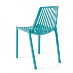 Oviala Chaises De Jardin Chaise De Jardin Ajourée En Plastique Bleu -Fauteuils de jardin Soldes Boutique chaise de jardin ajouree en plastique bleu 1