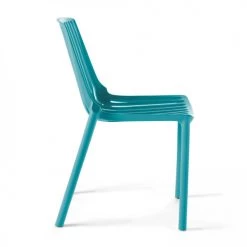 Oviala Chaises De Jardin Chaise De Jardin Ajourée En Plastique Bleu -Fauteuils de jardin Soldes Boutique chaise de jardin ajouree en plastique bleu 2