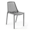 Oviala Chaises De Jardin Chaise De Jardin Ajourée En Plastique Gris -Fauteuils de jardin Soldes Boutique chaise de jardin ajouree en plastique gris