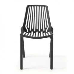 Oviala Chaises De Jardin Chaise De Jardin Ajourée En Plastique Noir -Fauteuils de jardin Soldes Boutique chaise de jardin ajouree en plastique noir 3