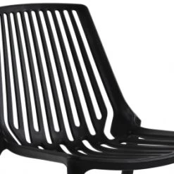 Oviala Chaises De Jardin Chaise De Jardin Ajourée En Plastique Noir -Fauteuils de jardin Soldes Boutique chaise de jardin ajouree en plastique noir 5