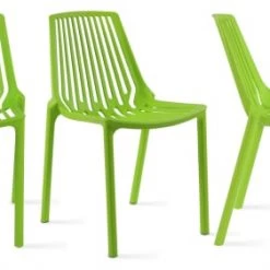 Oviala Chaises De Jardin Chaise De Jardin Ajourée En Plastique Vert -Fauteuils de jardin Soldes Boutique chaise de jardin ajouree en plastique vert 4