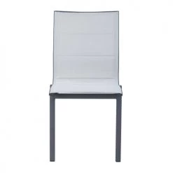 Ozalide Chaises De Jardin Chaise De Jardin Aluminium Et Textilène Gris Perle -Fauteuils de jardin Soldes Boutique chaise de jardin aluminium et textilene gris perle 2