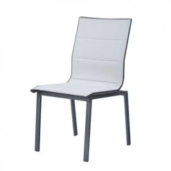 Ozalide Chaises De Jardin Chaise De Jardin Aluminium Et Textilène Gris Perle