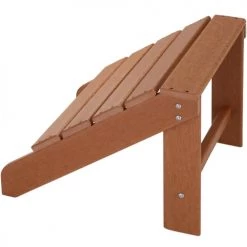 Tectake Chaises De Jardin Chaise De Jardin Avec Repose-pieds Marron -Fauteuils de jardin Soldes Boutique chaise de jardin avec repose pieds marron 5