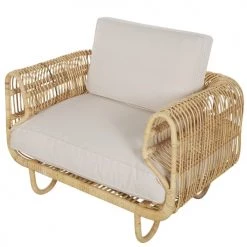 Beliani Fauteuils De Jardin Chaise De Jardin Beige -Fauteuils de jardin Soldes Boutique chaise de jardin beige 4