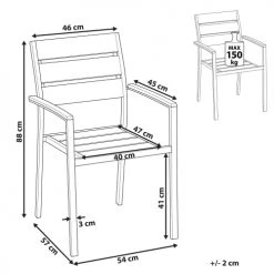 Beliani Chaises De Jardin Chaise De Jardin Blanche 11 Beliani Chaises De Jardin Chaise De Jardin Blanche -Fauteuils de jardin Soldes Boutique chaise de jardin blanche 4