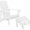 Beliani Fauteuils De Jardin Chaise De Jardin Blanche Avec Repose-pieds -Fauteuils de jardin Soldes Boutique chaise de jardin blanche avec repose pieds